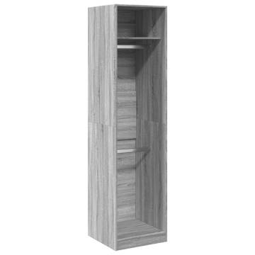 Wardrobe Grey Sonoma - Stylish & Compact 50x50x200 cm