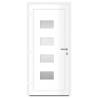 Front Door White 100x210 cm - Aluminium & PVC | HipoMarket