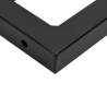 Black Rectangular Shelf Brackets for Washbasin - 2 Pcs