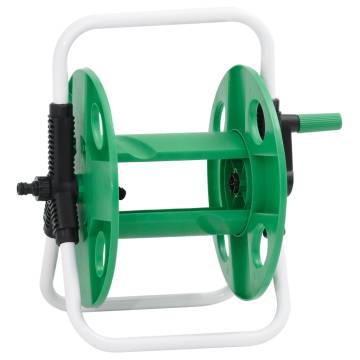 Free Standing Green Hose Reel - 45m 12 Hose Steel Storage