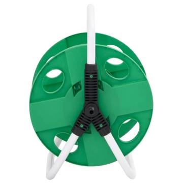 Free Standing Green Hose Reel - 45m 12 Hose Steel Storage