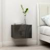  Bedside Cabinet High Gloss Grey 40x30x30 cm Engineered Wood Colour high gloss grey Quantity in Package 1 