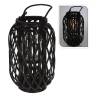 H&S Collection Black Lantern Reed 40x26 cm - Stylish Decor