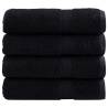  Premium Shower Towels SOLUND 4 pcs Black 70x140 cm 600 gsm Colour black Size 70 x 140 cm Quantity in Package 4 