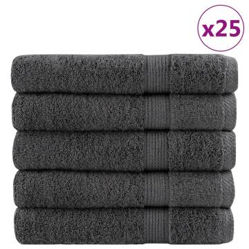 Premium Sauna Towels SOLUND - 25pcs Anthracite 80x200cm