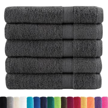 Premium Sauna Towels SOLUND - 25pcs Anthracite 80x200cm