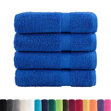 Premium Blue Bath Towels SOLUND 4pcs | 100x150cm 600gsm