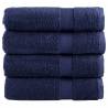  Premium Shower Towels SOLUND 4pcs Navy Blue 70x140cm 600gsm Colour navy blue Size 70 x 140 cm Quantity in Package 4 