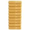  Premium Bath Towels SOLUND 10pcs Gold 100x150cm 600gsm Colour gold Size 100 x 150 cm Quantity in Package 10 