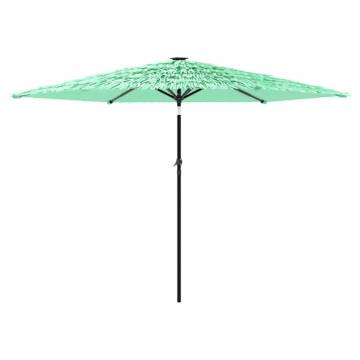 Garden Parasol with Steel Pole - Green 288x288 cm | HipoMarket