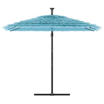 Garden Parasol with Steel Pole Blue - 246x246 cm Umbrella