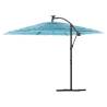 Garden Parasol with Steel Pole Blue - 246x246 cm Umbrella