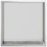 Shower Niche Brushed Silver - Stainless Steel 32x32x9 cm | HipoMarket