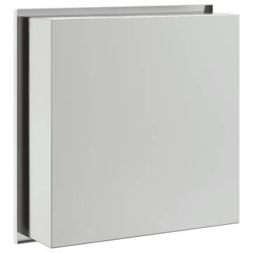 Shower Niche Brushed Silver - Stainless Steel 32x32x9 cm | HipoMarket