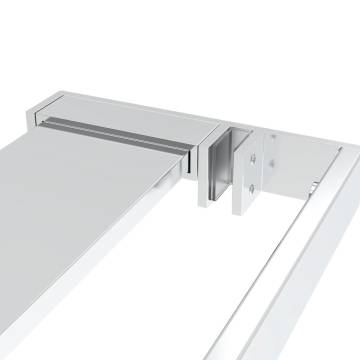 Shower Shelf for Walk-in Shower Wall Chrome - 90 cm Aluminium