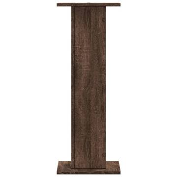 Speaker Stands 2 pcs Brown Oak - 30x30x80 cm | HipoMarket UK