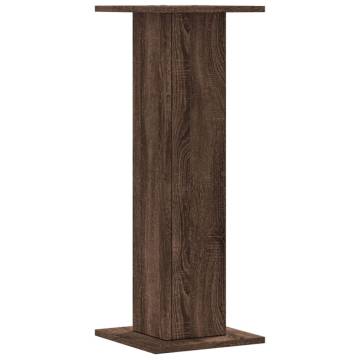 Speaker Stands 2 pcs Brown Oak - 30x30x80 cm | HipoMarket UK