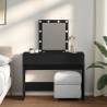  Dressing Table with LED Black 100x40x130 cm Colour black Quantity in Package 1 