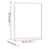 Wall Mirror 50x60 cm | Stylish Glass Rectangle Design