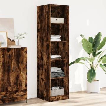 Wardrobe Smoked Oak 50x50x200 cm | Durable Engineered Wood