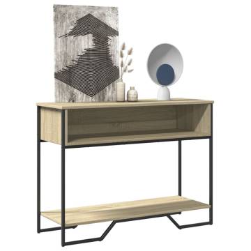 Console Table Sonoma Oak - Stylish Storage Solution