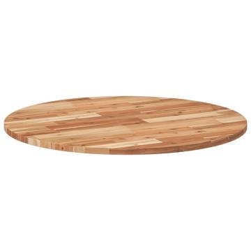 Table Top Round Ø80x2 cm Solid Wood Acacia - Hipomarket