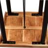 Stylish 3-Piece Bar Set - Solid Acacia & Reclaimed Wood