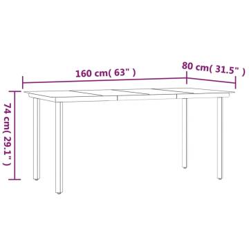 7 Piece Garden Dining Set - Durable Poly Rattan Furniture