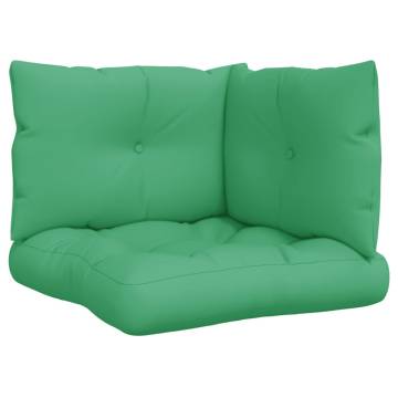 Comfortable Green Pallet Cushions - 3 pcs | HipoMarket