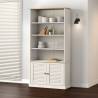 Bookcase VIGO White - Solid Pine Wood 85x35x170 cm