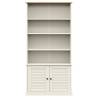 Bookcase VIGO White - Solid Pine Wood 85x35x170 cm