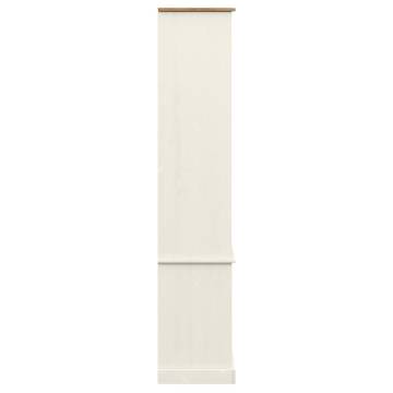 Bookcase VIGO White - Solid Pine Wood 85x35x170 cm