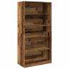 Stylish Old Wood Wardrobe - 100x50x200 cm | Hipo Market