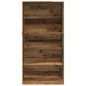 Stylish Old Wood Wardrobe - 100x50x200 cm | Hipo Market