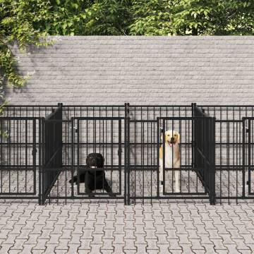 Outdoor Dog Kennel Steel 11.26 m² - Safe & Comfortable