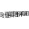 Outdoor Dog Kennel Steel 11.26 m² - Safe & Comfortable