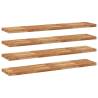 Floating Shelves - 4 pcs Solid Wood Acacia | HipoMarket