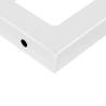 White Rectangular Shelf Brackets for Washbasin - 2 pcs