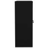 Office Cabinet Black - 90x40x105 cm Steel Storage Solution