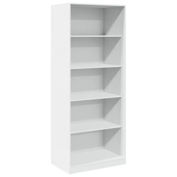 Wardrobe White 80x50x200 cm - Durable Engineered Wood