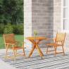 3 Piece Garden Dining Set Solid Wood Acacia Size Ø 85 cm table Number of 2 