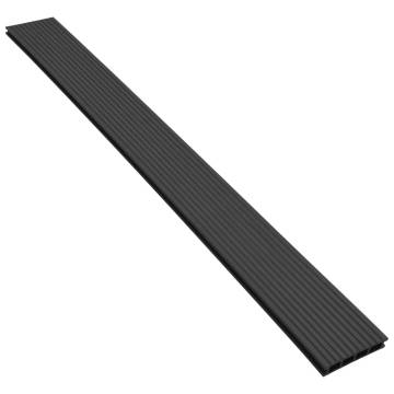 WPC Decking Boards Anthracite 40 m² Set with Accessories