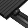 WPC Decking Boards Anthracite 40 m² Set with Accessories