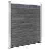 Stylish Grey Garden Fence WPC 1218x186 cm - Durable & Easy to Install