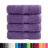 Premium Purple Guest Towels SOLUND - Soft & Durable (4 pcs)