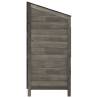 Garden Shed Anthracite 55x52x112 cm - Solid Wood Fir Storage