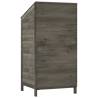 Garden Shed Anthracite 55x52x112 cm - Solid Wood Fir Storage