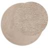 Rug HUARTE Short Pile Soft & Washable Sand Ø 120 cm