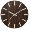 Luminous Wall Clock with Rustic Design | Ø30 cm Brown