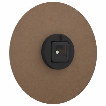 Luminous Wall Clock with Rustic Design | Ø30 cm Brown